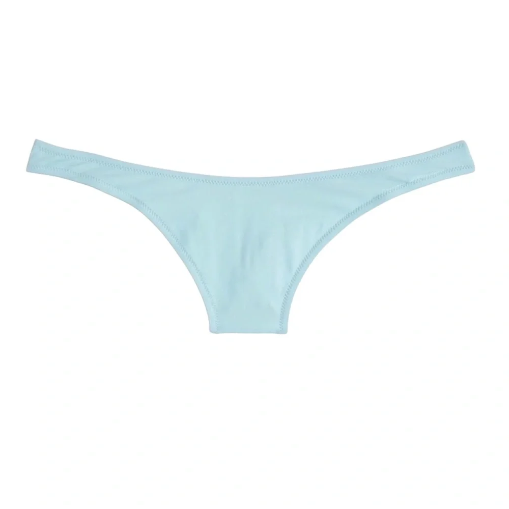 J. Crew Ruffle 1989 High-leg Bikini in Pale Mint Size Large NWT